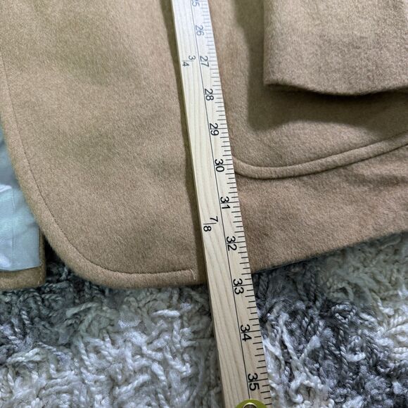 Vintage Lands End Mens Camel Hair Blazer 46L Tan Classic Preppy Old Money - Picture 4 of 9